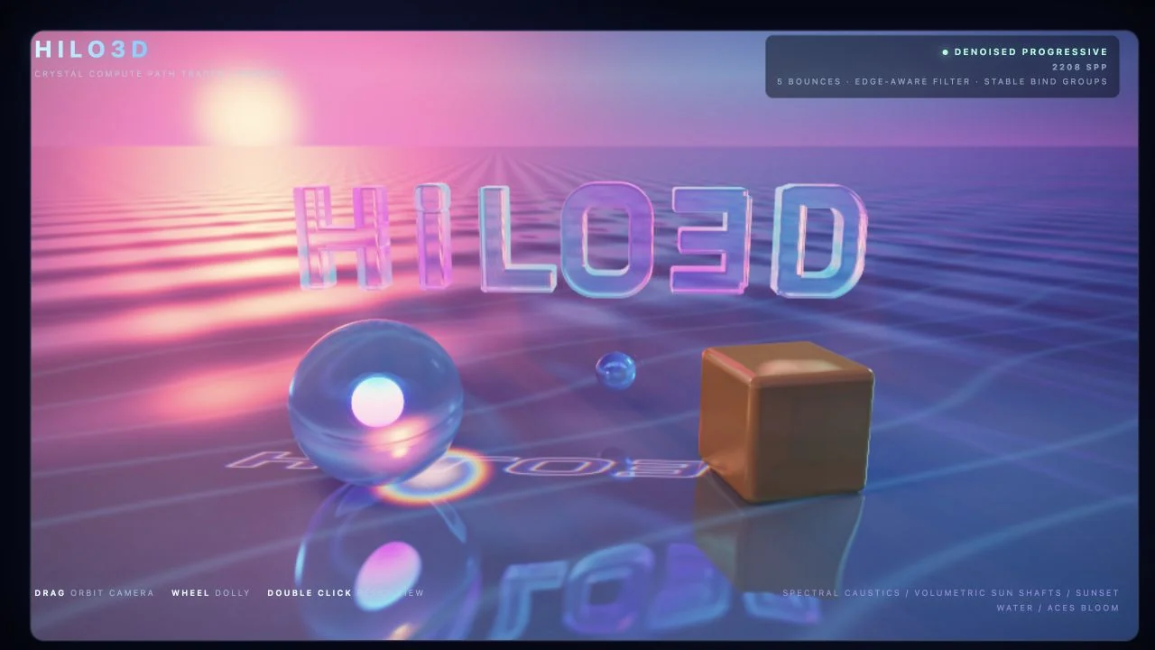 Compute path tracing example